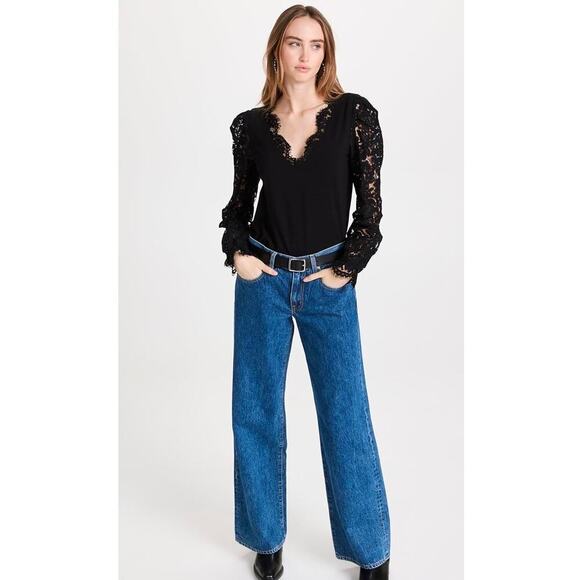 NWT Generation Love Aurora Lace Top Black size XXS - Picture 3 of 8